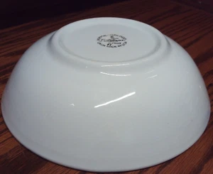 Universal Potteries Ballerina MIST GREEN 9" Serving Bowl Ceramic Silver Trim K29 - Picture 1 of 5