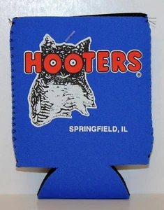 Blue Hooters Beer Koozie Can Cooler Coozie - Springfield , IL - New with Tag! - Picture 1 of 2