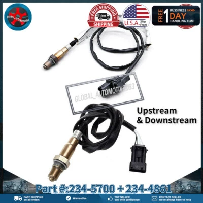 2 sensores de oxígeno O2 ascendentes y descendentes para Volvo S80 XC70 XC90 2005-2006 2,5 L turbo Foto 1 de 4