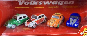 Johnny Lightning Volkswagen 4 Car Box Set VW Bug Beetle Rare Brand New Mint - Picture 1 of 7