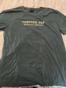 Torched Hop Brewing Company Shirt Mens Medium Green Atlanta Georgia Adult Men - Picture 1 of 3