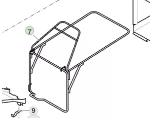 Genuine John Deere Walk Behind Lawn Mower R43S SA1465 Frame SAU12708 - Picture 1 of 1