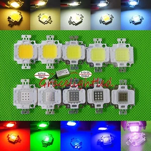 10W Cool Warm White Red Green Royal Blue UV IR 395nm-940nm LED Chip+ 220v Driver - Picture 1 of 7