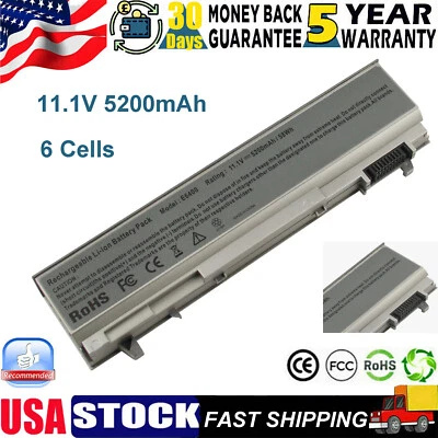 Battery For Dell Latitude E6400 E6410 E6500 E6510 Type KY265 KY266 PT434 5200mAh - Image 1 of 4