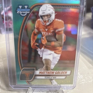 2024 Bowman Chrome U Matthew Golden PRE Texas Longhorns /299 - Bild 1 von 2