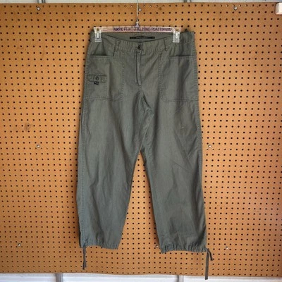 ISDA & Co Women’s Military Green Linen Peace Cargo Wide Leg Pants Size 10 - Image 1 of 4