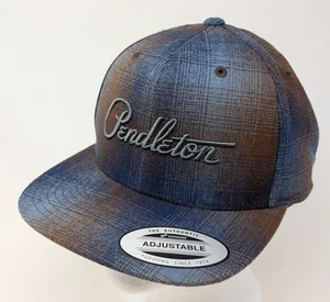 Cappello Berretto Pendleton Lana Yupoong Classics Blu Plaid Snapback - Foto 1 di 10