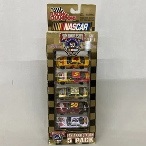 1998 Racing Champions NASCAR 50th Anniversary FAN APPRECIATION 5-PACK Set 1 of 8 - Picture 1 of 5