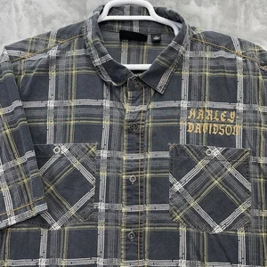 Harley Davidson Shirt Mens size 3XL big biker motorcycle short sleeve button - Picture 1 of 16