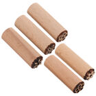 5Pcs Wood Flower Stamp for DIY Crafts and Projects