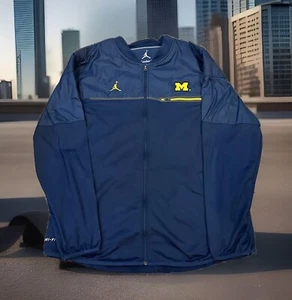 Nike Jordan University Of Michigan Sideline Performance Jacket Uomo Taglia Large - Foto 1 di 13