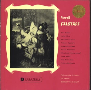 3LP COLUMBIA SAX-2254 S/C VERDI Falstaff GOBBI ALVA PANERAI SCHWARZKOPF KARAJAN - Picture 1 of 3