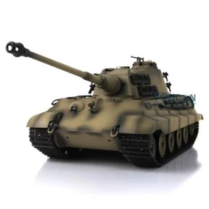 1/16 Henglong 7.0 3888A King Tiger Barrel Recoil RC Tank Metal Wheel 360°Turret - Picture 1 of 6
