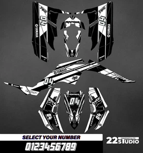 Yamaha Raptor 350 graphics kit 2004 2006 2009 to 2014 decals stickers atv utv - Picture 1 of 1