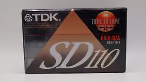 TDK SD110 Audiocassette Nastro Alto Bias - Foto 1 di 2