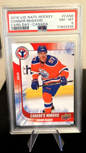 2016 National Hockey Card Day Canada Rookies PSA 8 Connor McDavid #CAN6 RC