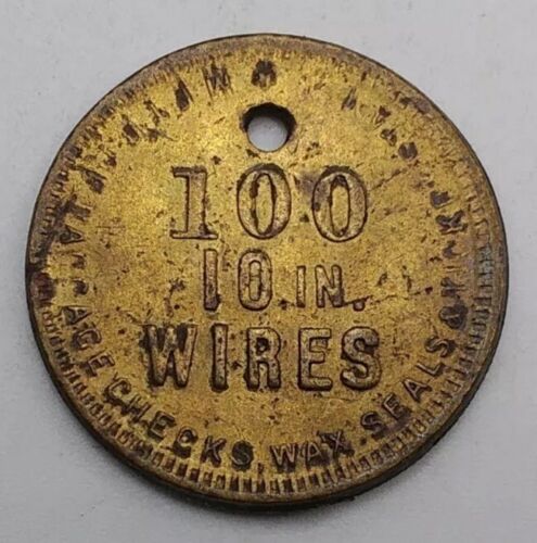 Civil war Token Cincinnati Ohio James A Murdock Jr 100 Wires