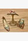 COLLECTIBLE CLASSIC COUTURE “VALENTINA” 4 PEACES SET:HAT BAG SHOE STAND