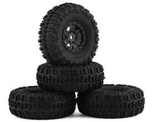 Pro-Line 1/24 Trencher F/R 1.0" Tires Mounted 7mm Black Impulse (4): SCX24 - Picture 1 of 5