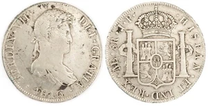 8 REALES FERNANDO VII 1816 LIMA J.P. - Picture 1 of 1