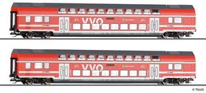 Tillig 01093 Reisezugwagenset „S-Bahn Dresden“ der DB AG - Spur TT - Neu in OVP - Bild 1 von 1
