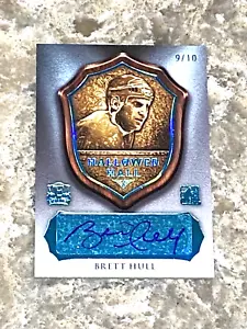 2015-16 Leaf ITG Hallowed Hall Autograph Brett Hull #HH-BH2 Auto Red Wings 9/10 - Picture 1 of 2