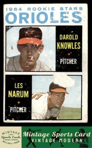 1964 Topps - Orioles 1964 Rookie Stars - Darold Knowles / Les Narum - RC #418 - Bild 1 von 2