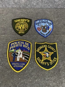 American Police Sheriff Patches Four Peuto Rico Arizona Nevada Broward County - Picture 1 of 6