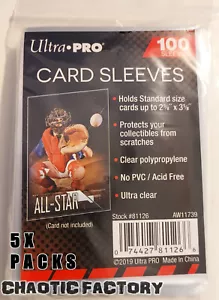 ULTRA PRO - 5 X PENNY SLEEVE packs (100 pc per pack, 500 pc total) - Picture 1 of 1