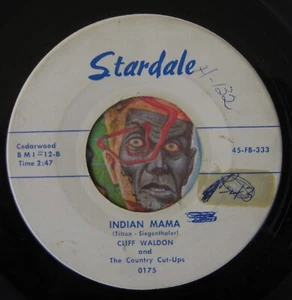 HEAR Cliff Waldon 45 Indian Mama / Daddy Hurry Home Rockabilly Country Bopper - Bild 1 von 2