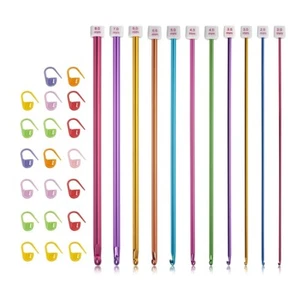 Tunisian Crochet Hooks Set,11 Packs Tunisian Crochet Hook Afghan Aluminum4245 - Picture 1 of 7