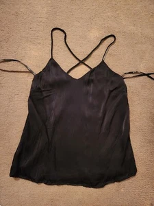 BARDOT Sleeveless Rhinestone Cross Diamond Strap Back Women Cami Top 6 - Picture 1 of 4