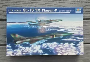 TRUMPETER 1/72 RUSSIAN / SOVIET SU-15 TM FLAGON JET FIGHTER MODEL KIT 01623 NIB - Foto 1 di 12
