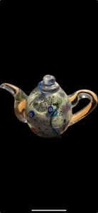 Dale Tiffany Favrile Tea Pot Paperweight NWT - Picture 1 of 1