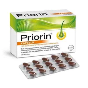 Priorin 120 Capsules by Bayer Made in Germany Original Packaging! UK SELLER🇬🇧! - Picture 1 of 2