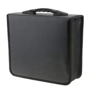 Leather 400 Spaces CD VCD Carrying Storage Case Wallet Bag for 400pcs Disc - Picture 1 of 8