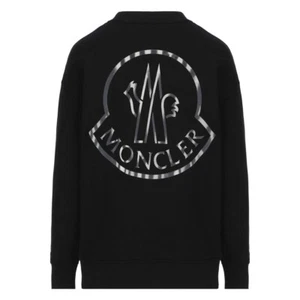 Moncler Sweatshirt mit detailliertem Logo am Rücken schwarz - Bild 1 von 9