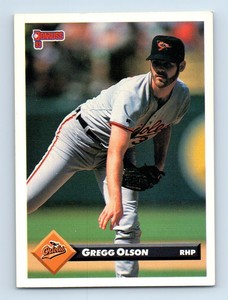 1993 Donruss Gregg Olson Baltimore Orioles #117