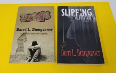 Two YA Books Novel Dregs/Slipping Signed by Author Barri L. Bumgarner RARE NEW - Image 1 of 4
