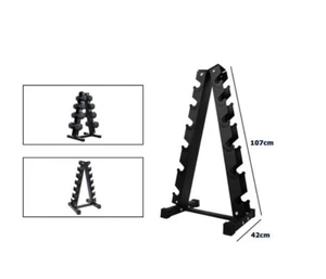 Rastrelliera Supporto Verticale Porta 12 Manubri Pesi Palestra Espositore - Foto 1 di 2