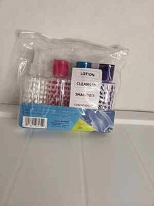 Juego de 4 botellas tamaño viaje (3 botellas exprimibles y 1 botella spray), paquete de 4 - Imagen 1 de 5