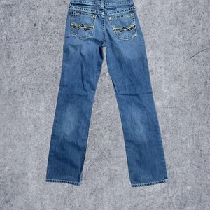 Ariat Denim Slim Jeans B5 Youth Size 16 Blue Cowboy Western - Picture 1 of 6