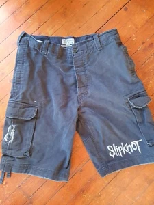 Slipknot Maggot Vintage Shorts Y2K Cargo Pockets sz 32 - Picture 1 of 12