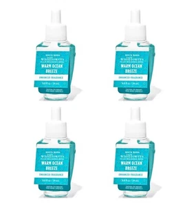 Bath & Body Works Warm Ocean Breeze WallFlowers Fragrance Refill 0.8 Oz 4 Pac... - Picture 1 of 1
