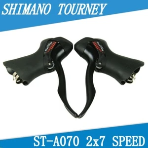 Palanca de cambios Shimano Tourney 2x7 velocidades ST-A070 DOBLE PALANCA DE CONTROL Par - Imagen 1 de 7