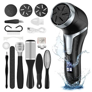 Electric Foot Callus Remover Set Portable Foot File Pedicure Tools 2 3 Rollers - Picture 1 of 9