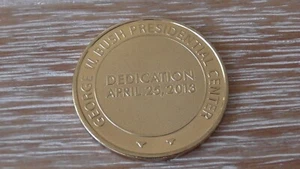 POTUS George W Bush Presidential Center Dedication 2013 Challenge Coin #A97 - Bild 1 von 8