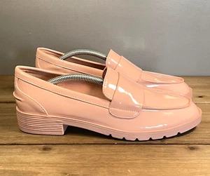 Kenneth Cole Reaction Women's Fern Loafer Size 7.5 Pink Faux Patent Leather - Picture 1 of 18