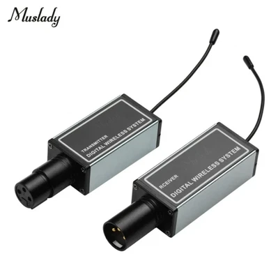 Muslady Digital Wireless Audio Transmitter + Receiver System XLR Mikrofon - Bild 1 von 4