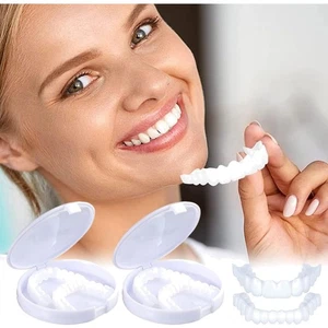 Künstliche Zähne, Veneers, Provisorische Zähne, Zahnersatz, Lächeln, kosmetisch - Bild 1 von 2